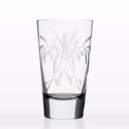 Rolf Glass Olive Branch Clear 15.5 oz. Highball Glass Set of 4 - Diamond-Wheel Engraved thumbnail 4