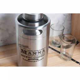 Manna 64 oz. Double Wall Vacuum-Sealed Stainless Steel Keg Growler thumbnail 4