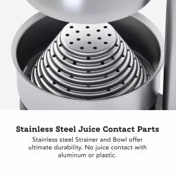 Tribest MJP-105 Stainless Steel XL Manual Juice Press for Pomegranate and Citrus, Black thumbnail 2