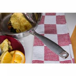 CookCraft by Candace 1.25 qt. Tri-Ply Stainless Steel Saute Pan with Patented Latch Glass Lid thumbnail 3