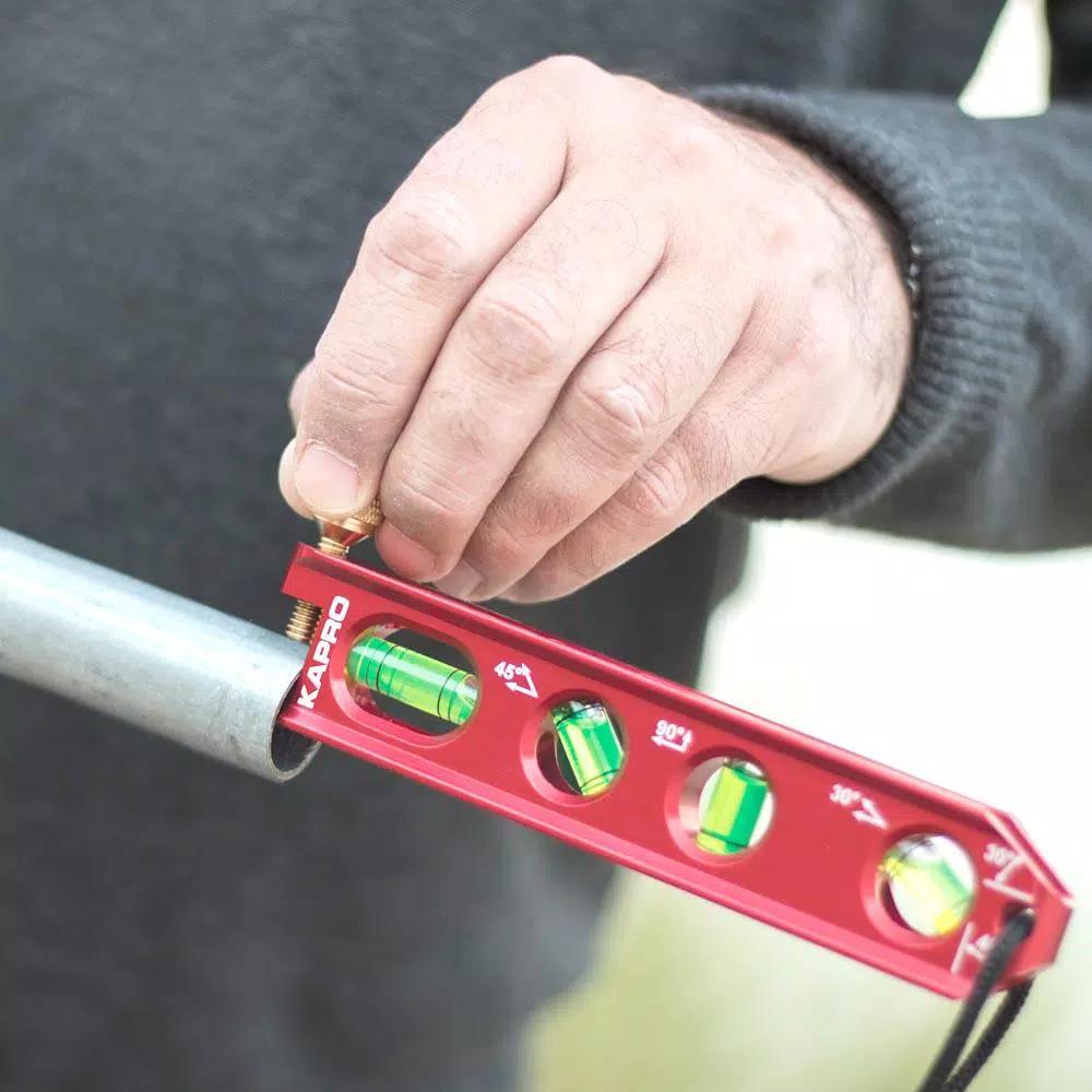 Kapro Pipe Master 6 in. Magnetic Billet Torpedo Level with Set Screw and V-Groove
