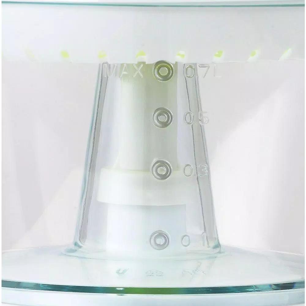 Continental Electric 40W Electric Citrus Juicer, 24 oz. White/Green Juicer with Dust Cover and Easy Pour Spout