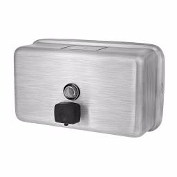 Alpine Industries Alpine 424-SSB 1200ml Stainless Steel Horizontal Manual Liquid Soap Dispenser thumbnail 5