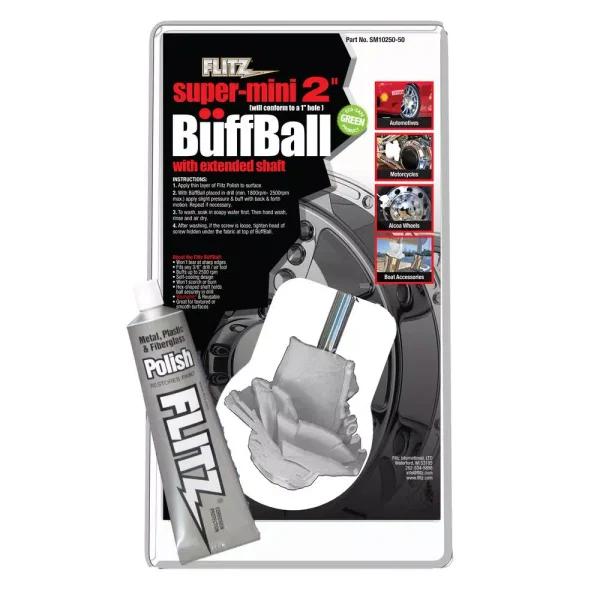 Flitz 2 in. Original Super Mini Buff-Balls with 8 in. Extension Rod