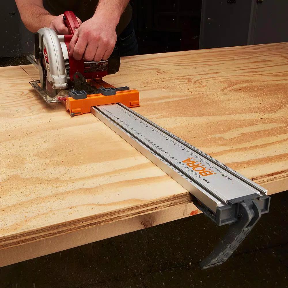 BORA WTX Cutting System with 24 in. and 50 in. Clamp Edges, 50 in. Extension, Connectors, and Saw Plate