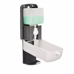 Alpine Industries 1200ml Automatic Foam Hand Sanitizer Soap Dispenser with Drip Tray, White thumbnail 4