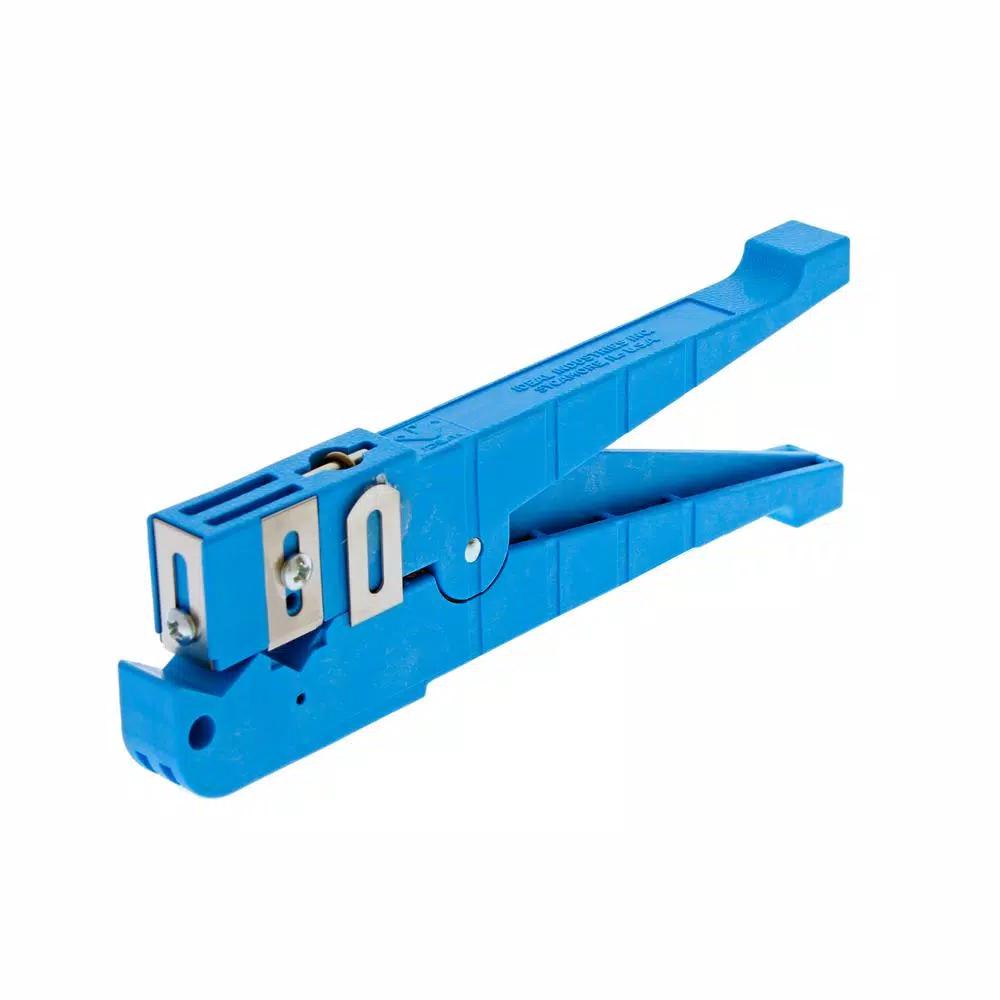 Ideal Big Blue Adjustable Ringer Coax Stripper, 1/4 in. to 9/16 in., Blue