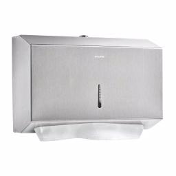 Alpine Industries Stainless Steel Brushed C-Fold and Multi-Fold Paper Towel Dispenser thumbnail 3