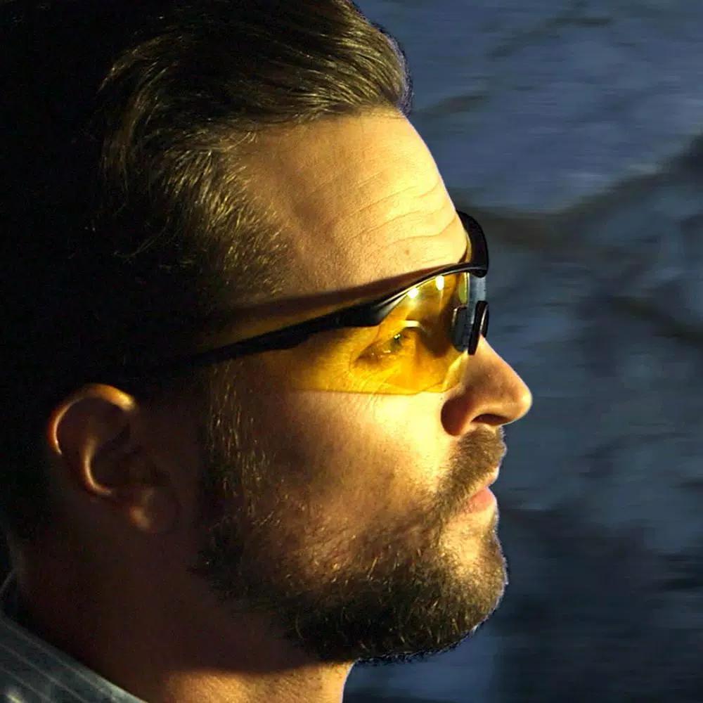 Bell + Howell Tac Glasses Night Vision Yellow Lens Sports Sunglasses with UV Protection