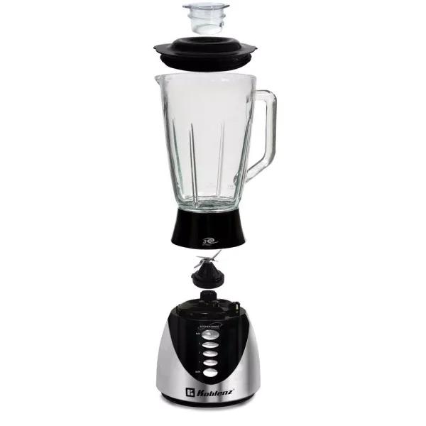 Koblenz Kitchen Magic Collection 50 oz. Glass Jar Blender, 3-Speed & Pulse, 400W, Black