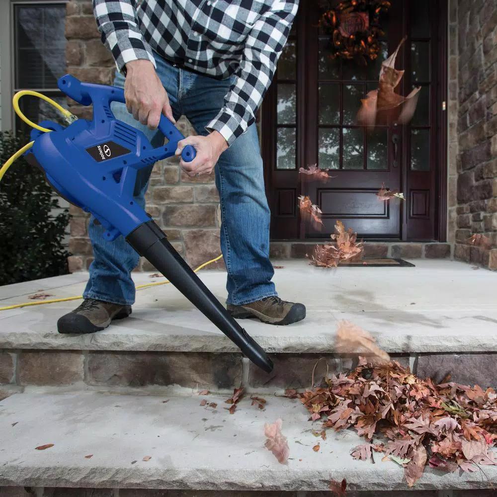 Sun Joe 3-in-1 Electric Handheld Leaf Blower, Vacuum, and Mulcher, 240 MPH, 13 Amp, Blue