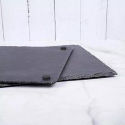 Creative Home Natural Slate Stone Rectangular Serving Board, 12 x 20 in. Cheese Platter thumbnail 5