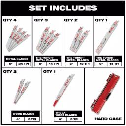 Milwaukee SHOCKWAVE 73-Piece Impact Duty Driver Bit, Titanium Drill Bit, and SAWZALL Blade Set thumbnail 3