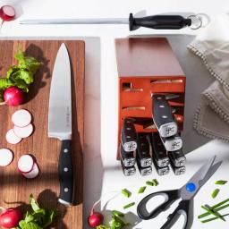 Henckels Forged Accent 15-Piece German Stainless Steel Knife Block Set thumbnail 2