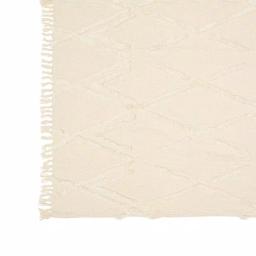 LR Resources LR Home Handmade Boho Tufted Cotton Throw Blanket with Fringe, Beige, 50 x 60 in thumbnail 6