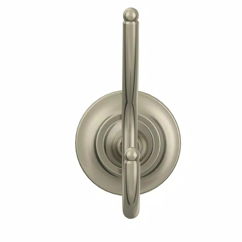 Glacier Bay Cooperton Double Robe Hook in Brushed Nickel, Zinc Alloy