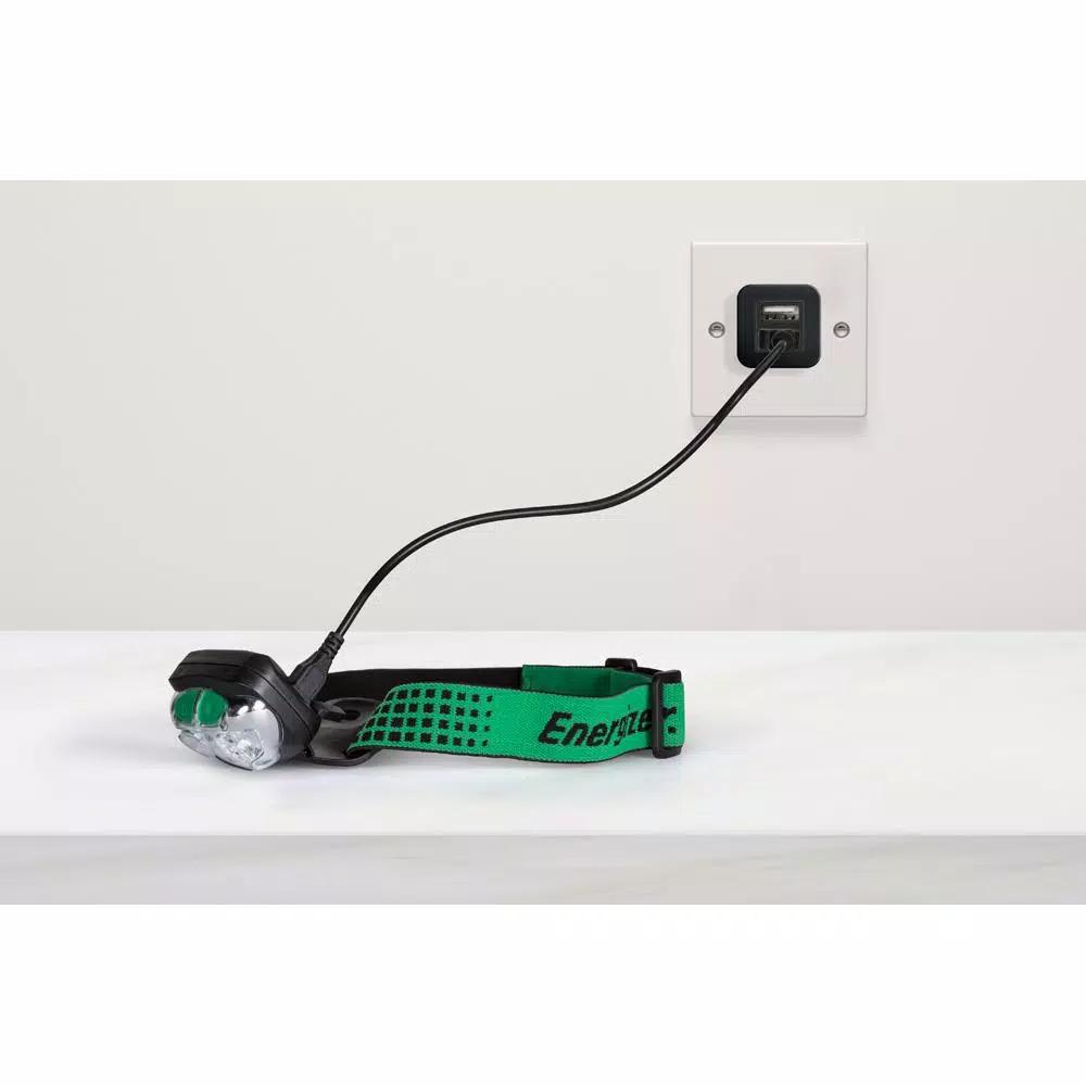 Energizer Vision Ultra HD Rechargeable LED Headlamp, 400 Lumens, Water Resistant