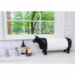 3R Studios Brown Cow Shaped Freestanding Paper Towel Holder - Farmhouse Style Resin thumbnail 7