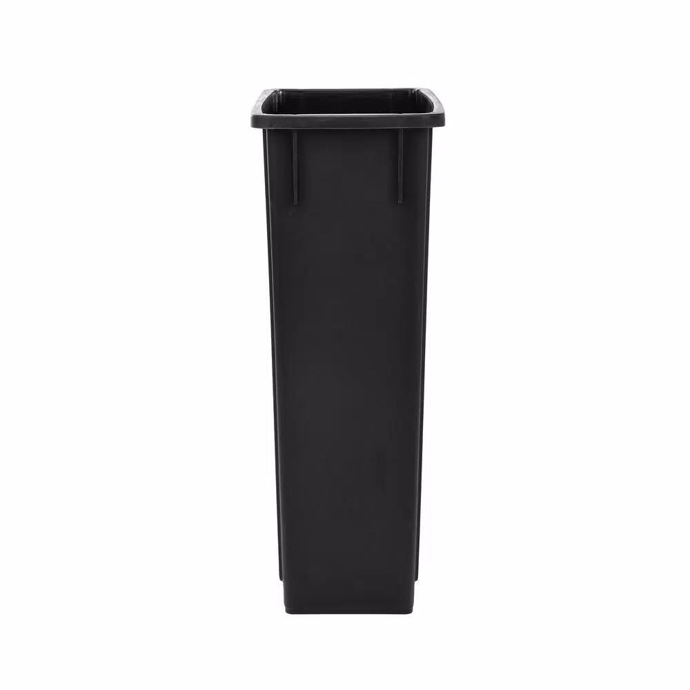 Alpine Industries 23 Gal. Black Commercial Waste Basket Trash Can