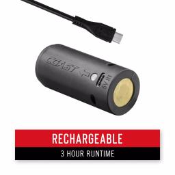 COAST Polysteel 400R 400 Lumen Rechargeable Waterproof LED Flashlight with Twist Focus thumbnail 4