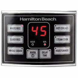 Hamilton Beach 20-Cup Stainless Steel Rice and Hot Cereal Cooker with Rice Rinser and Steam Basket thumbnail 7