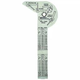 General Tools 6-in-1 Multi-Use Stainless Steel Rule and Gauge thumbnail 2