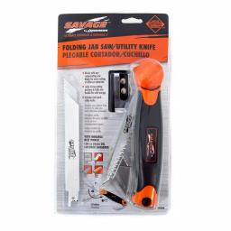Swanson Savage 6.02 in. Folding Jab Saw and Utility Knife Set with Comfort Grip Handle thumbnail 4