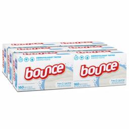 Bounce Free and Gentle Unscented Dryer Sheets, 160-Count (6-Pack) thumbnail 1