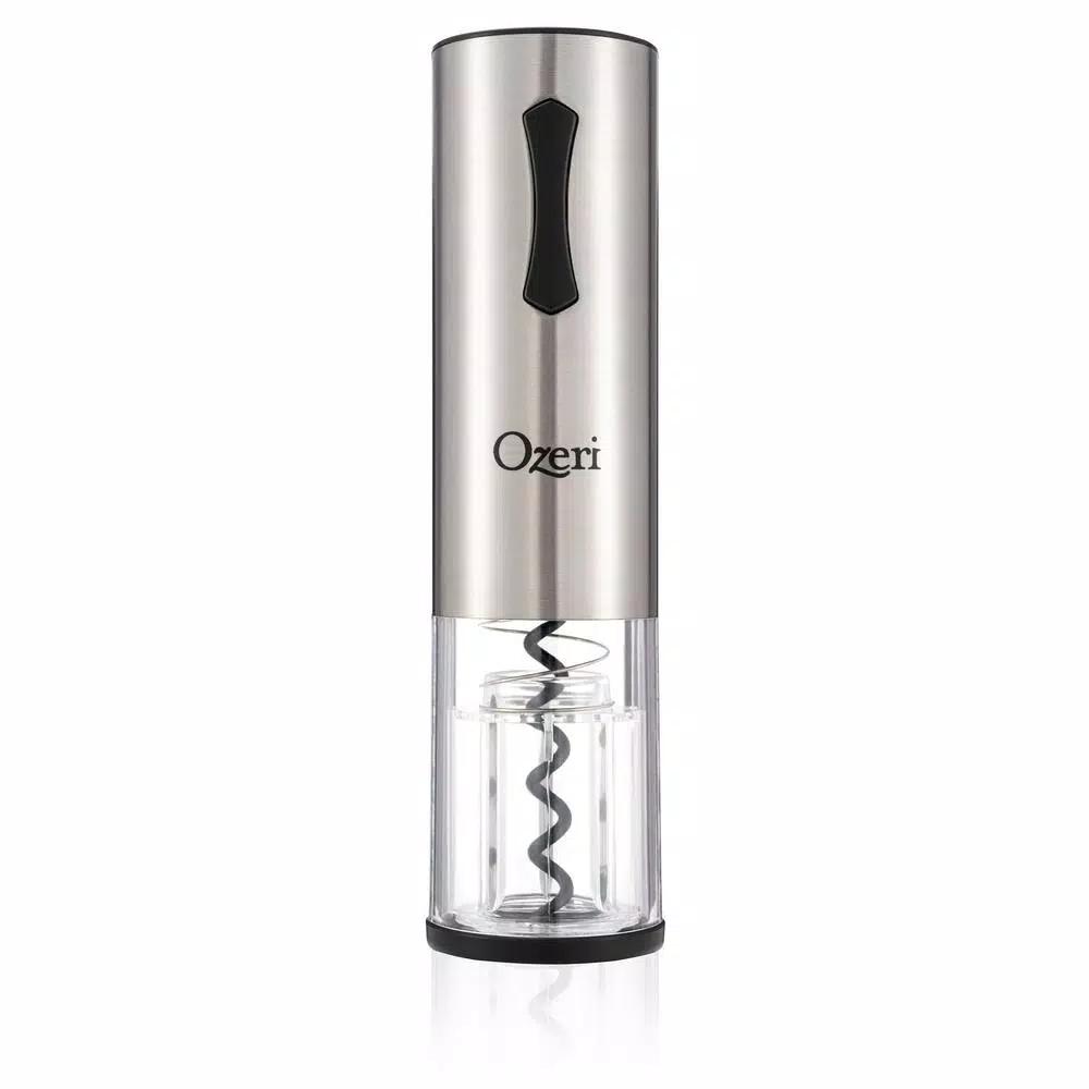 Ozeri Travel Series USB Rechargeable Electric Wine Opener, Cordless with Transparent Shell
