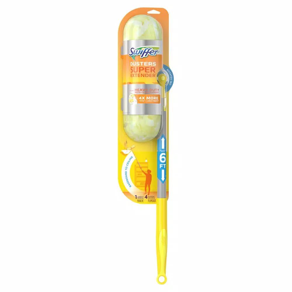 Swiffer Super Extender Duster Kit with Heavy-Duty Refills - 6 ft. Reach