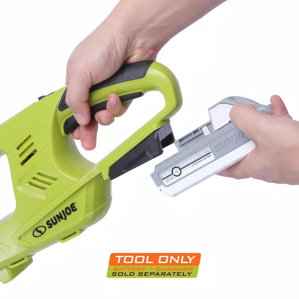 Sun Joe 18 in. 24V Cordless Handheld Hedge Trimmer (Tool Only)