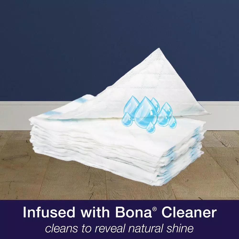 Bona Hardwood Floor Wet Cleaning Pads, 12-Pack