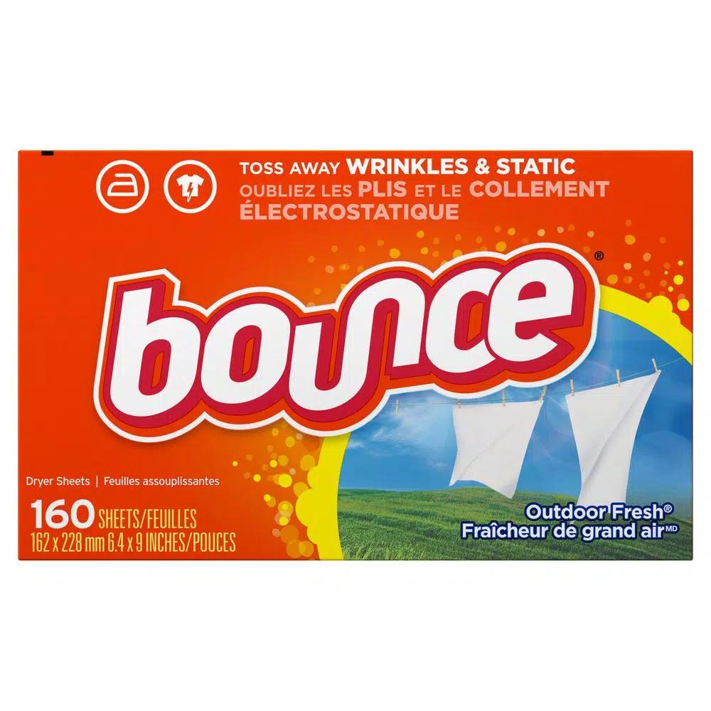 Bounce Outdoor Fresh Scent Fabric Softener Dryer Sheets, 160-Count