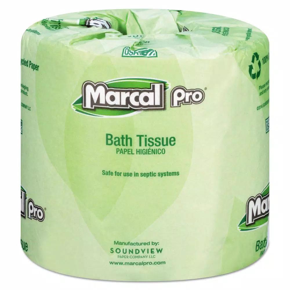 Marcal Sunrise 2-Ply Toilet Paper, Individually Wrapped Rolls, 48 Count