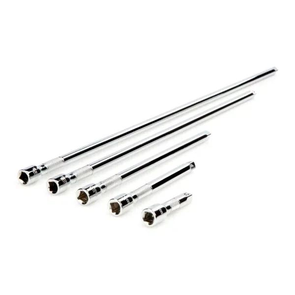 TEKTON 3/8 in. Drive Extension Set, 5-Piece Chrome Socket Extender Set