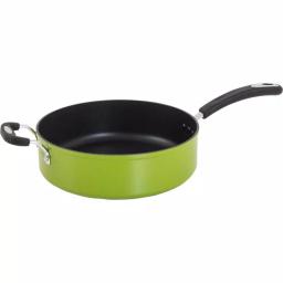 Hampton Bay Ozeri Green Earth 5.3 qt. Aluminum Ceramic Nonstick Sauce Pan with Glass Lid, Green thumbnail 4