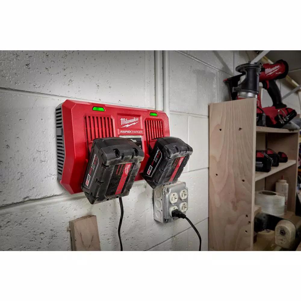 Milwaukee M18 18V Lithium-Ion Dual Bay Rapid Battery Charger