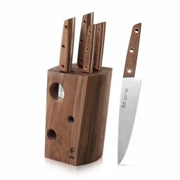 Cangshan W Series 6-Piece German Steel Knife Set with Solid Walnut Wood Block thumbnail 5