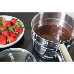 RSVP International Endurance 2 Qt. Induction Double Boiler Set with Tempered Glass Lid thumbnail 3