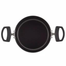 Farberware Neat Nest 6-Quart Aluminum Nonstick Saucepot with Glass Lid, Black thumbnail 2