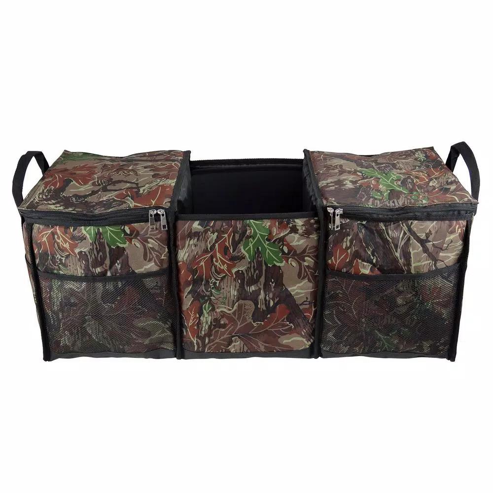GigaTent 3-Compartment Collapsible Cooler & Trunk Organizer for SUV, Truck, and Auto - Camo