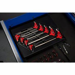 SUNEX TOOLS Sunex 9-Piece SAE T-Handle Hex Key Set, 5/64 in. to 3/8 in. thumbnail 6