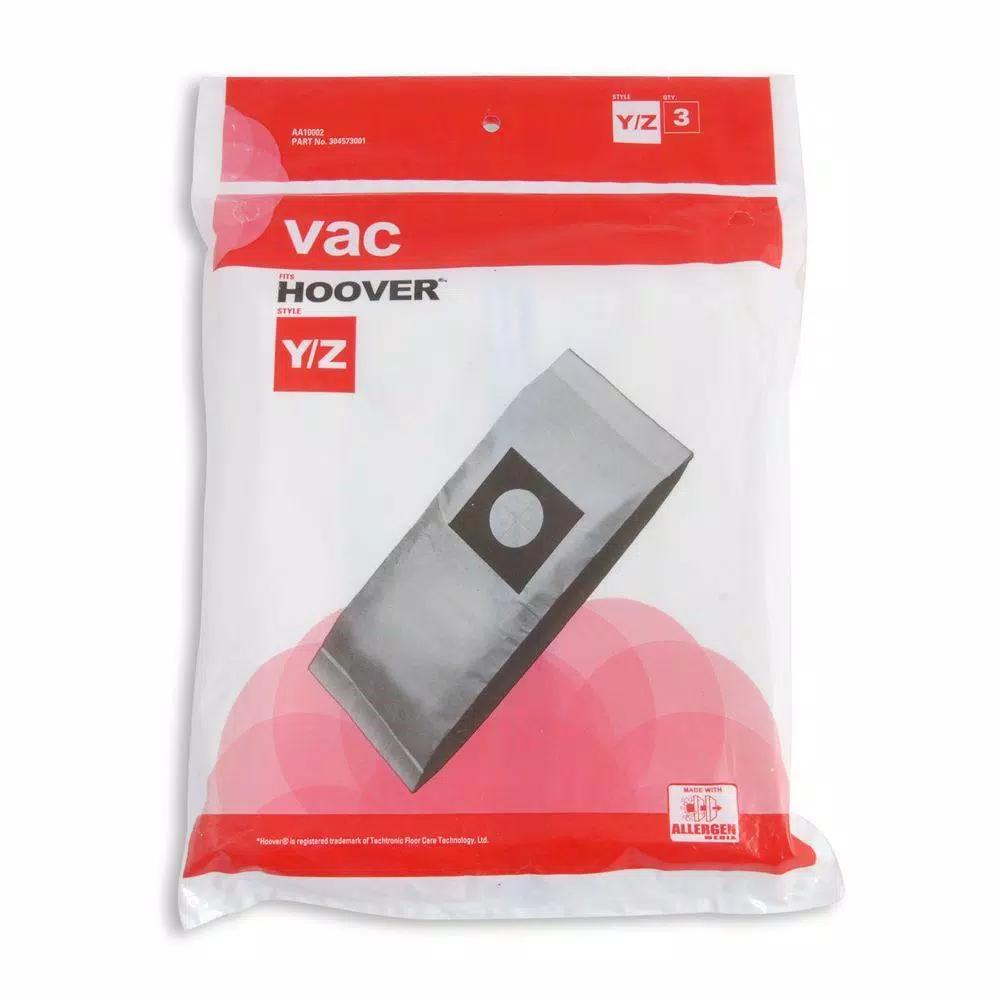 Unbranded Hoover Type Y/Z Allergen Vacuum Bags, 3-Pack