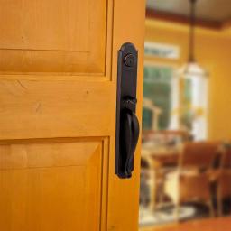 Baldwin Prestige Bighorn Single Cylinder Venetian Bronze Handleset with Carnaby Knob and SmartKey Security thumbnail 7