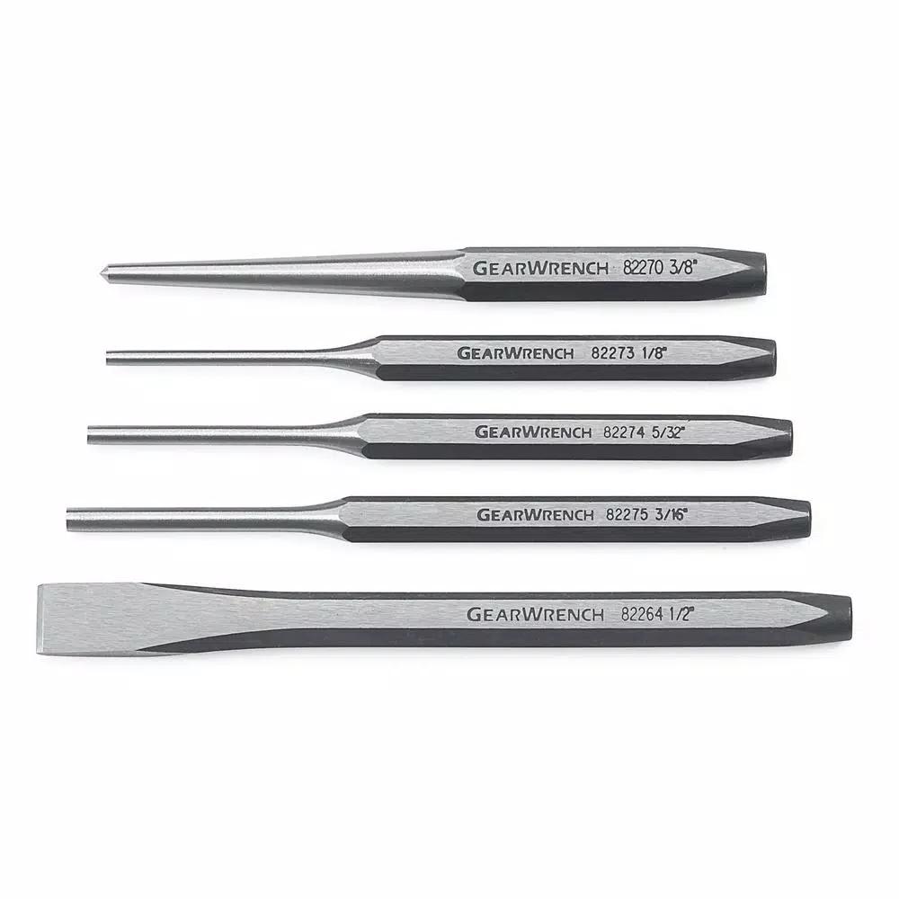 GEARWRENCH 5-Piece Punch and Chisel Set