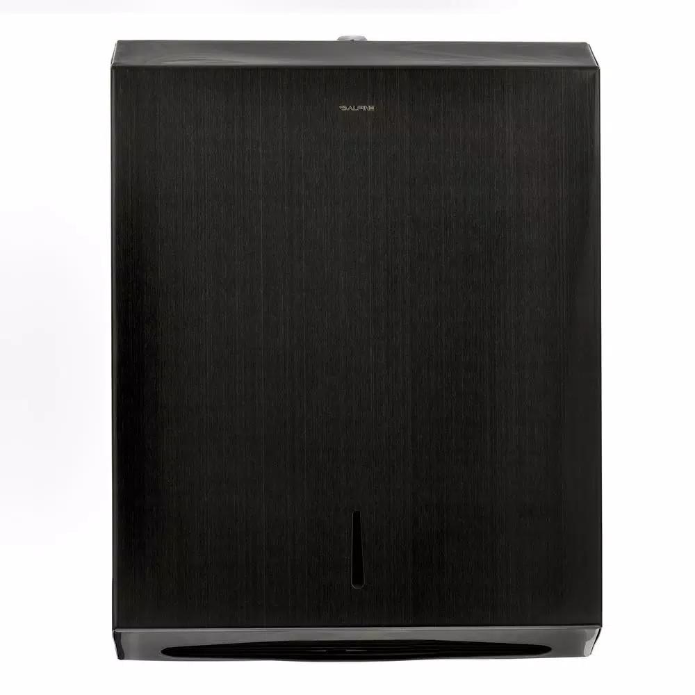 Alpine Industries Stainless Steel C-Fold and Multi-Fold Paper Towel Dispenser, Brushed Nickel