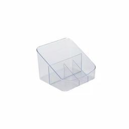 Mind Reader Multi-Purpose Clear Acrylic Organizer - 4 Compartment Storage for Vanity, Office, and Kitchen thumbnail 1