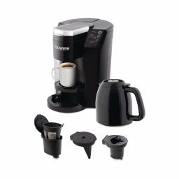 NuWave Bruhub Black Single Serve Coffee Maker with 42 oz. Carafe and Hot Water Function thumbnail 2