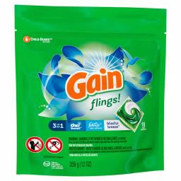 Gain Flings Blissful Breeze Laundry Detergent Pods, 16-Count thumbnail 2