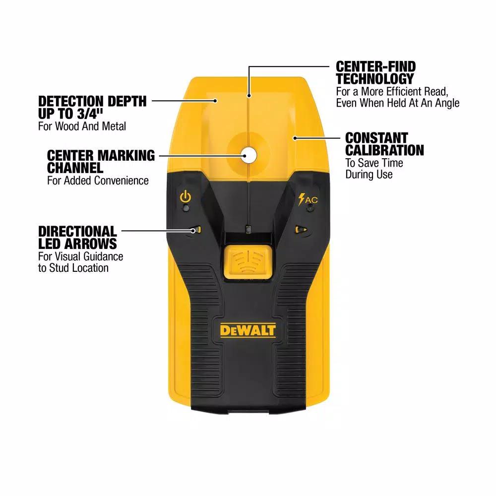 DEWALT 3/4 in. Center Sensor Stud Finder and 20 oz. Hammer Bundle